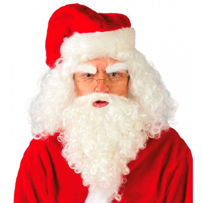 Perruque et barbe 'Père-Noël' - Blanc/rouge - Kiabi - 8.80€